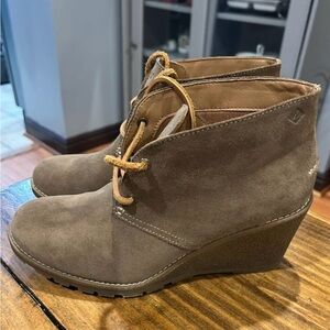 Women's Sperry Suede Wedge Ankle Boots